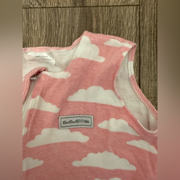 BaebaeGoods Pink Cloud Baby Sleep Sack Size 6-12 Months - Picture 2 of 4